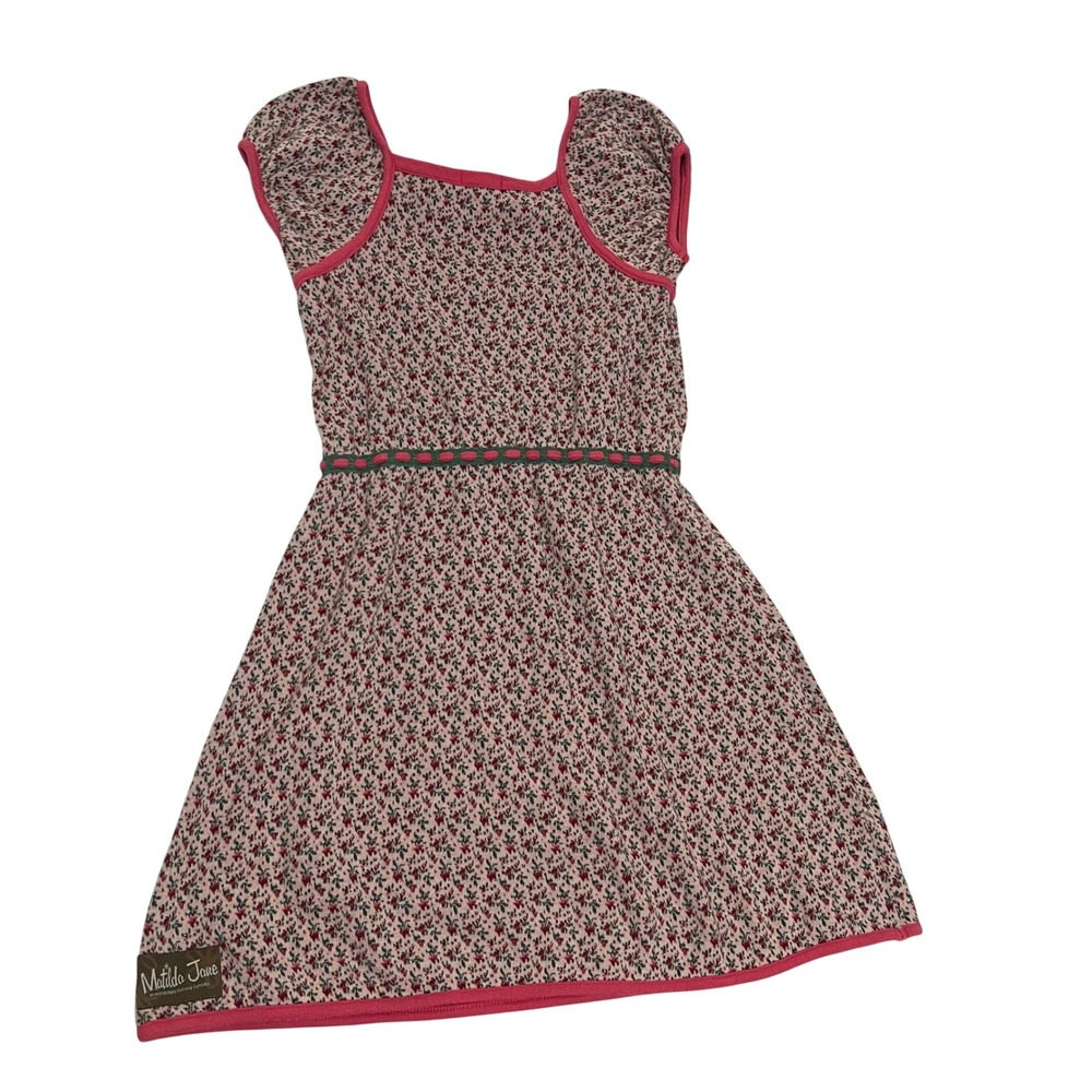 Matilda Jane NOELLE Dress Size 10 Floral Knit Girls Friends Forever Christmas